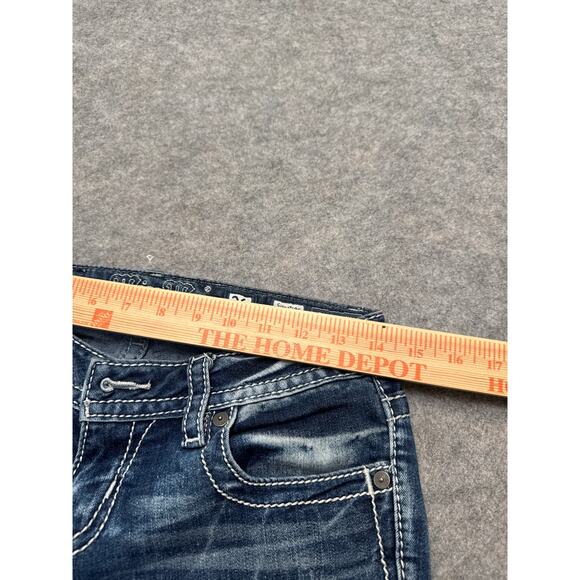 Miss Me Jeans Women’s 26 Signature Ankle Skinny Distressed Blue Denim - Picture 4 of 7